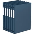 thumbnail image 1 of Premium Economy, Round Ring, Binder, 6 Pack (Navy Blue, 5/8'), 1 of 1
