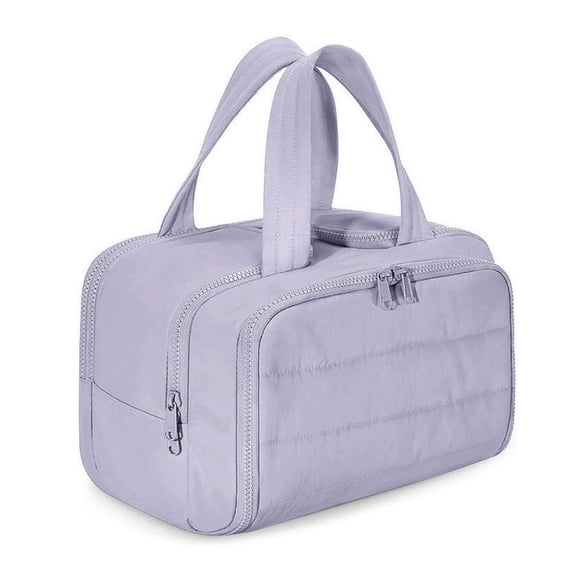 Premium Edition  Travel Toiletry Bag, Lightweight Large Wide-open Travel Bag for Women, Puffy Cosmetic Makeup Bag Organizer with Handle for Accessories,Essentials, Toiletries