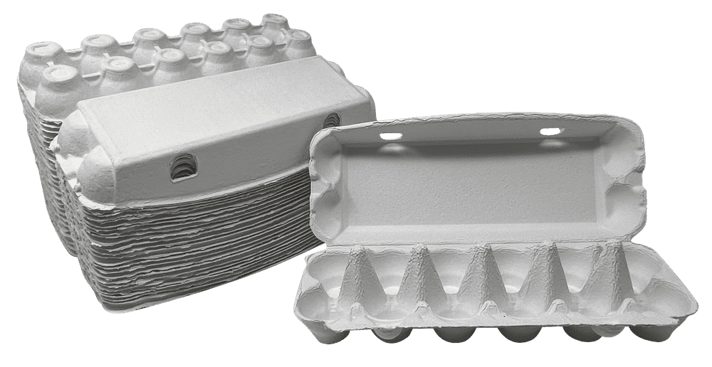 72 Premium Egg Cartons 12 Hole One Dozen White Small-Jumbo Flat Top