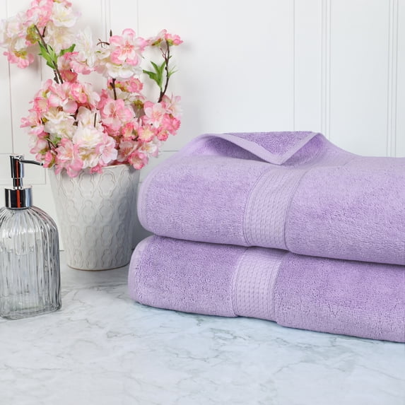 Premium Egyptian Cotton Highly Absorbent 2-Piece Plush Bath Sheet Set - 34" x 68"