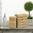 thumbnail image 1 of Premium Egyptian Cotton Highly Absorbent Assorted 6-Piece Plush Towel Set - 13" x 13", 1 of 6
