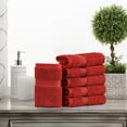 thumbnail image 1 of Premium Egyptian Cotton Highly Absorbent Assorted 6-Piece Plush Towel Set - 13" x 13", 1 of 6