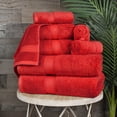 thumbnail image 1 of Premium Egyptian Cotton Highly Absorbent Assorted 8-Piece Plush Towel Set - 30" x 55", 20" x 30", 13" x 13", 1 of 9