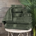 thumbnail image 1 of Premium Egyptian Cotton Highly Absorbent Assorted 8-Piece Plush Towel Set - 30" x 55", 20" x 30", 13" x 13", 1 of 9