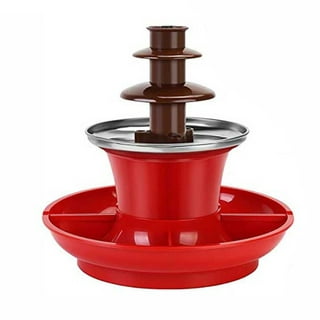 NUOLUX 1Pc 3 Layers Chocolate Fountain Fondue Waterfall Maker Machine Fondue  Maker 