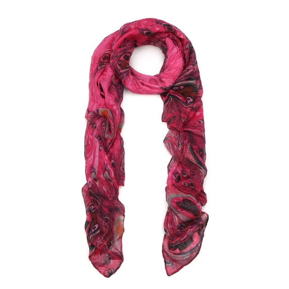 Premium Elegant Peacock Feather Scarf Wrap