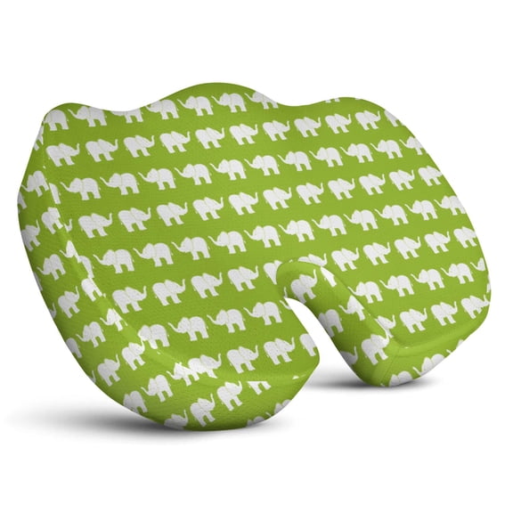 Premium Elephant Pattern Memory Foam Seat Cushion Ergonomic Chair Pad for Office Chair, Car, Airplane & Bleachers Sciatica, Tailbone Hip & Back Pain Relief - Chair Cushion for Long Office Workers.