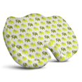 thumbnail image 1 of Premium Elephant Pattern Memory Foam Seat Cushion Ergonomic Chair Pad for Office Chair, Car, Airplane & Bleachers Sciatica, Tailbone Hip & Back Pain Relief - Chair Cushion for Long Office Workers., 1 of 5