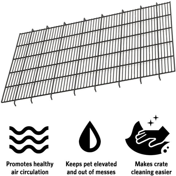 Premium Elevated Floor Grid for Medium Dog Crates - Compatible with Midwest iCrate & Contour Models