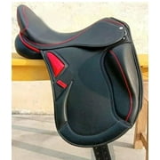 Premium English Jumping Dressage Adjustable Saddle - 16 to 18 Inch, Perfect for Equestrian Performance