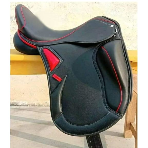 Premium English Jumping Dressage Adjustable Saddle - 16 to 18 Inch, Perfect for Equestrian Performance