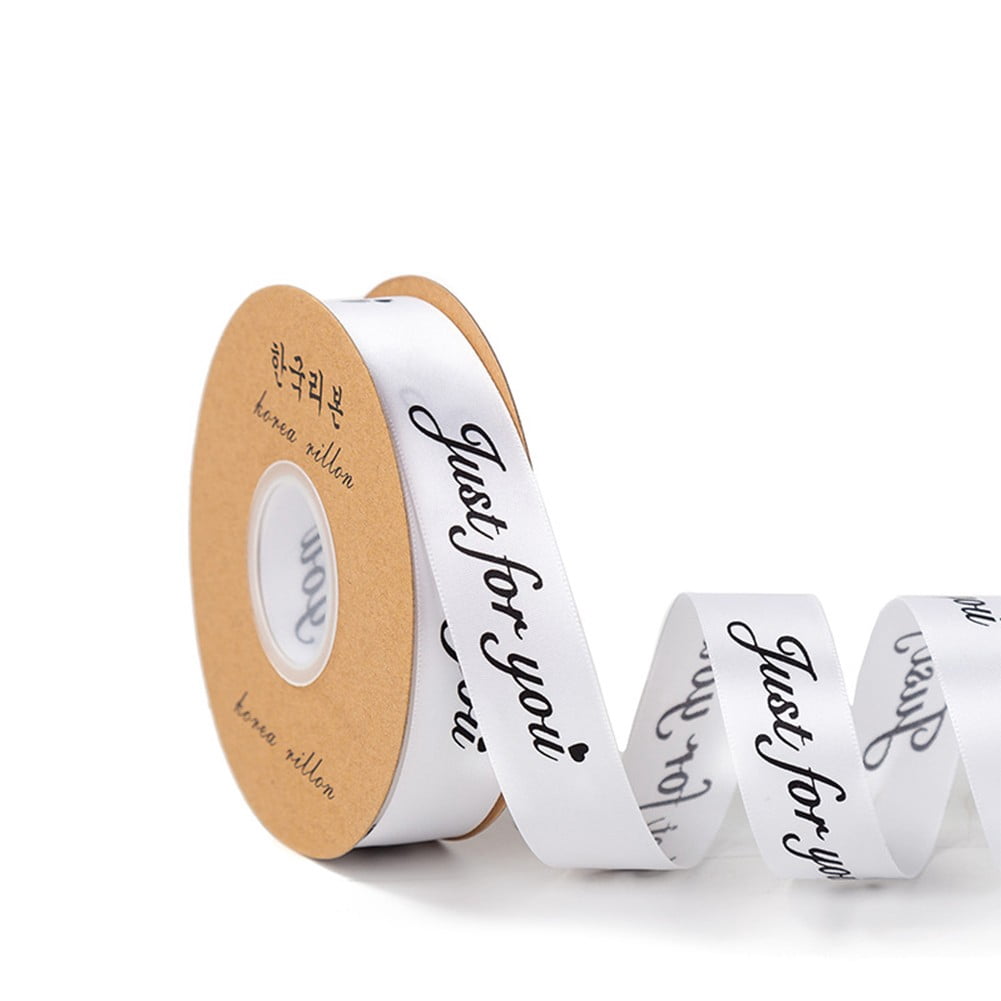 Letter Ribbon Sign Premium English Letter Ribbon for Gift Flower Packaging, Cake, and ...