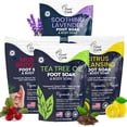 thumbnail image 1 of Foot Cure Premium Epsom Salt Foot Soak - Tea Tree Oil Foot Soak for Athletes, Muscle Recovery, Citrus Detox, Soothing Lavender Soak for Tired Feets - 4Pack, 1 of 10