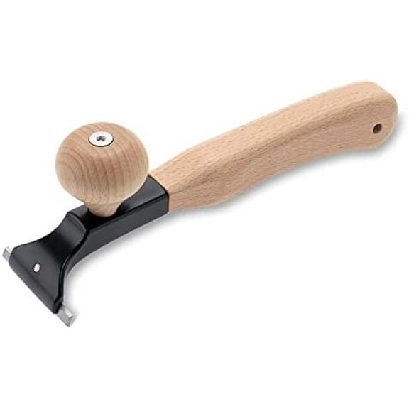 Premium Ergonomic Carbide Scraper 2.5-inch YG10 Carbide Blade Comfortable Beech Wood Handle Professional Paint Scraper Tool for Paint, Varnish, Glue & Rust Removal, Save time & effort