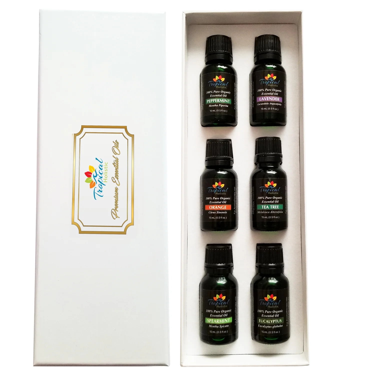 Premium Essential Oil Aromatherapy Starter Kit, (Pack of 6/15ml)