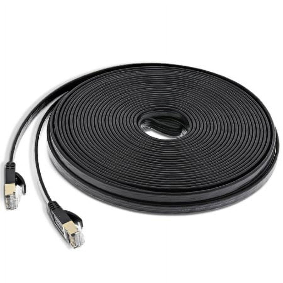Cable de Parcheo UTP Cat7 - 20 mts Negro Diámetro 23 AWG Patch cord Rj45  Categoría 7