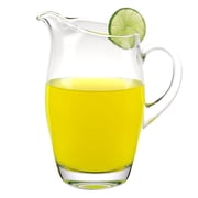 Premium European Mouth Blown Crystal Optic Water, Juice or Iced Tea Pitcher - Barrel Pitcher, 54oz, 9 Inches