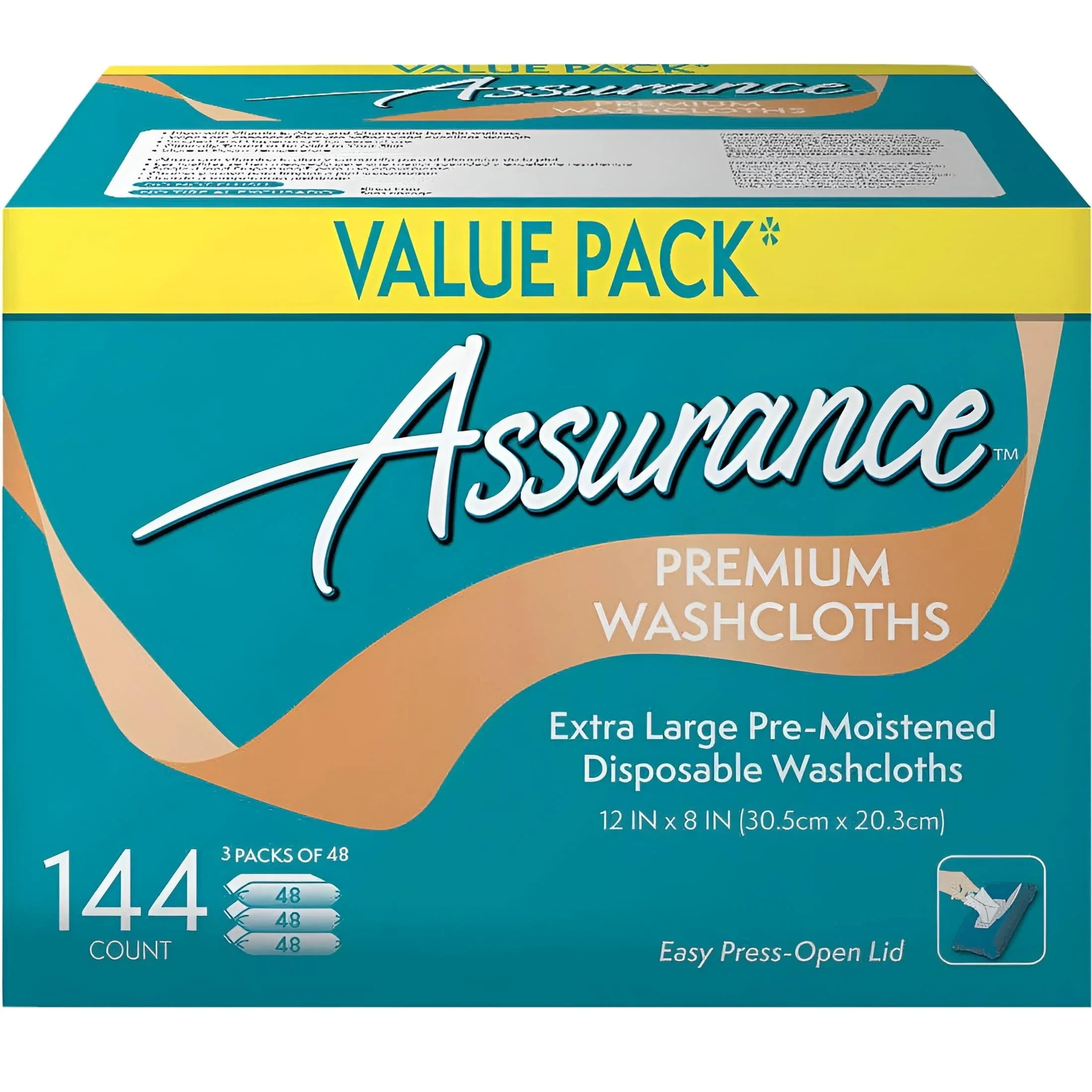 Premium Extra-Large Disposable Washcloths, XL, 144 Ct