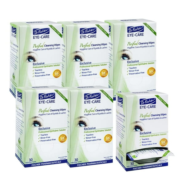 Premium Eye Wipes for Blepharitis, Dry Red Eye Eyelid Wipes - 180