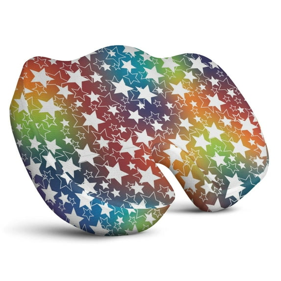 Premium Fashion Pattern Memory Foam Seat Cushion Ergonomic Chair Pad for Office Chair, Car, Airplane & Bleachers Sciatica, Tailbone Hip & Back Pain Relief - Chair Cushion for Long Office Workers.