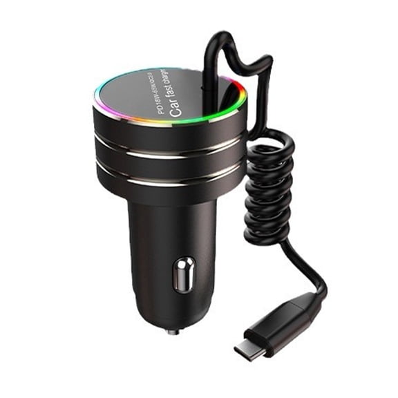 Premium Fast Charging Car Charger with Multiple USB Ports, Intelligent Detection, Overcharge & Overheat Protection, Compact Design for Car Travel and On-the-Go Power