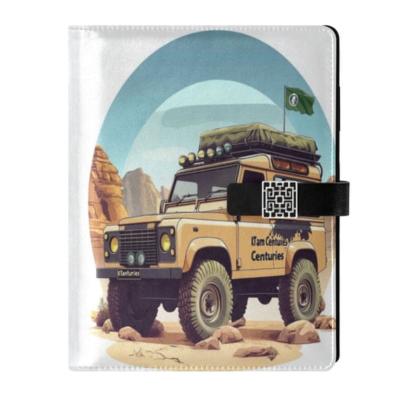 Premium Faux Leather Notebook - Refillable, Multi-Functional Organizer, 23.3x17cm, All-Season Use，A Car