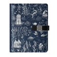 thumbnail image 1 of Premium Faux Leather Notebook - Refillable, Multi-Functional Organizer, 23.3x17cm, All-Season Use，Dark Blue Background, 1 of 6
