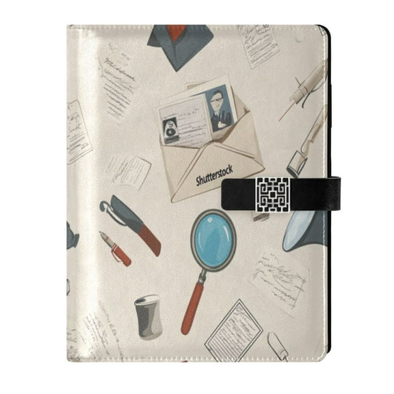 Premium Faux Leather Notebook - Refillable, Multi-Functional Organizer, 23.3x17cm, All-Season UseDetective Tools