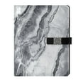 thumbnail image 1 of Premium Faux Leather Notebook - Refillable, Multi-Functional Organizer, 23.3x17cm, All-Season Use，Gray Marble, 1 of 6