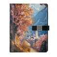 thumbnail image 1 of Premium Faux Leather Notebook - Refillable, Multi-Functional Organizer, 23.3x17cm, All-Season Use，Landscape Painting, 1 of 6