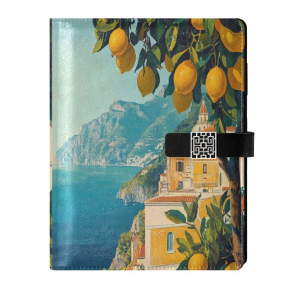 Premium Faux Leather Notebook - Refillable, Multi-Functional Organizer, 23.3x17cm, All-Season UseLemon Tree