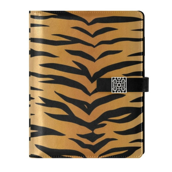 Premium Faux Leather Notebook - Refillable, Multi-Functional Organizer, 23.3x17cm, All-Season UseLeopard Print
