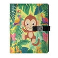 thumbnail image 1 of Premium Faux Leather Notebook - Refillable, Multi-Functional Organizer, 23.3x17cm, All-Season Use，Monkey, 1 of 6