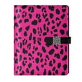 thumbnail image 1 of Premium Faux Leather Notebook - Refillable, Multi-Functional Organizer, 23.3x17cm, All-Season Use，Pink Leopard Print, 1 of 6