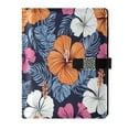 thumbnail image 1 of Premium Faux Leather Notebook - Refillable, Multi-Functional Organizer, 23.3x17cm, All-Season Use，Tropical Flower Pattern, 1 of 6
