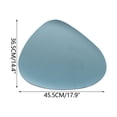 thumbnail image 1 of Premium Faux Leather Placemats Set of 6 Heat Resistant Waterproof Oilproof Kitchen Table Mats Modern Geometric Triangle Water Drop Design for Dining Room Decor, 1 of 5