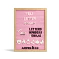 thumbnail image 1 of Premium Felt Letter Board, 460 Letters and Oversized Emojis, Wall Hanging Message Board, 1 of 7