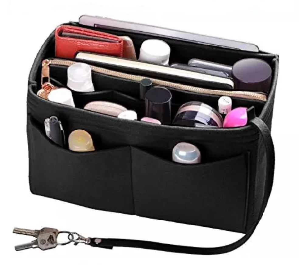 OAVQHLG3B Insert Bags Handbag Tote Purse Organizer 10 Pockets Bag In Bag  Travel Storage - Walmart.com