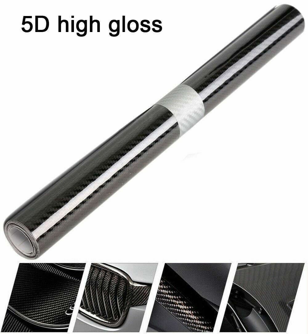 Vinile adesivo pellicola di carbonio nero per auto tuning ed