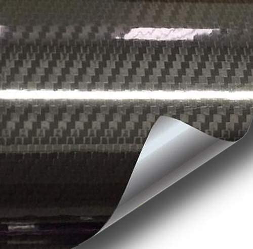 TECKWRAP Paquete de vinilo de fibra de carbono negro 4D para automóvil,  liberación de aire, calcomanías de bricolaje automotriz de 11.5 x 60  pulgadas