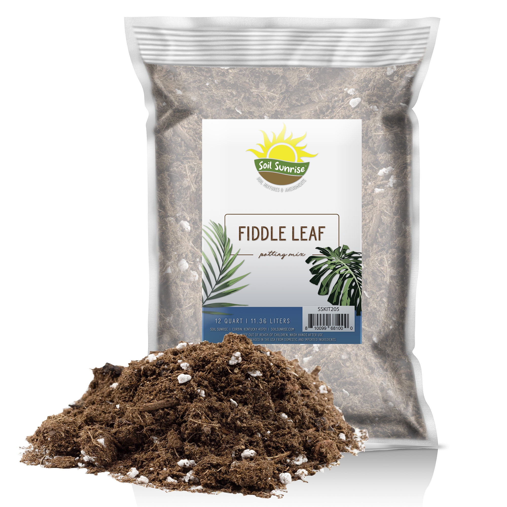 Premium Fiddle Leaf Fig Tree Soil (12 Quarts) Expert Formula for Vibrant Growth Nutrient