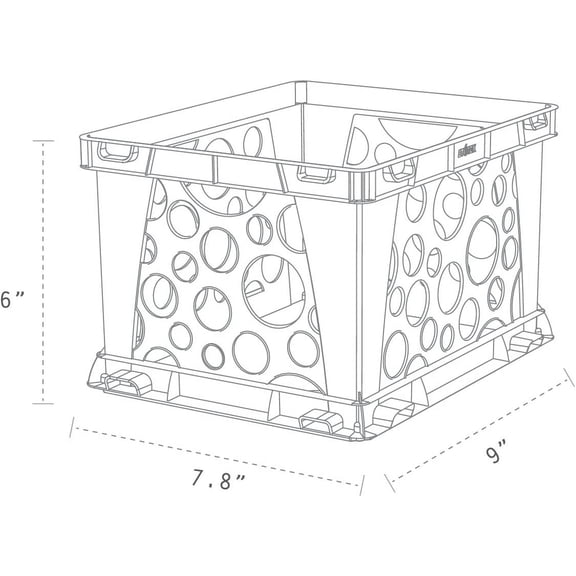Premium File Crate with Handles – Letter and Legal Document and Folder Storage, Classroom Green 3-Pack (61463C03C)