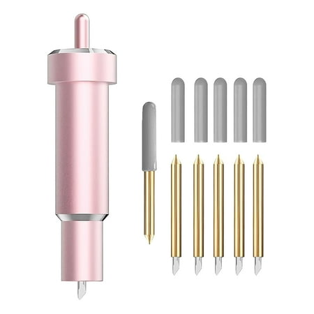 Premium Fine Point Blade Compatible with Cricut Maker 3/Maker/Explore 3/Explore Air 2/Air/One,Fine Point Blade Housing for Slicing Cuts Glitter Vinyl,Cardstock,Faux,Adhesive Foil,Vellum and Etc(Pink)