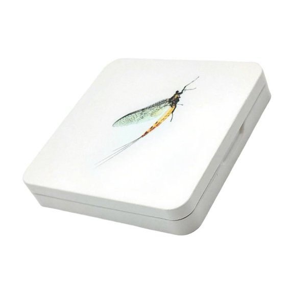 Premium Fishing Hook Keeper Box 16 Slot Hard Wearing Metal Construction For Safe Fly Lure Transportation