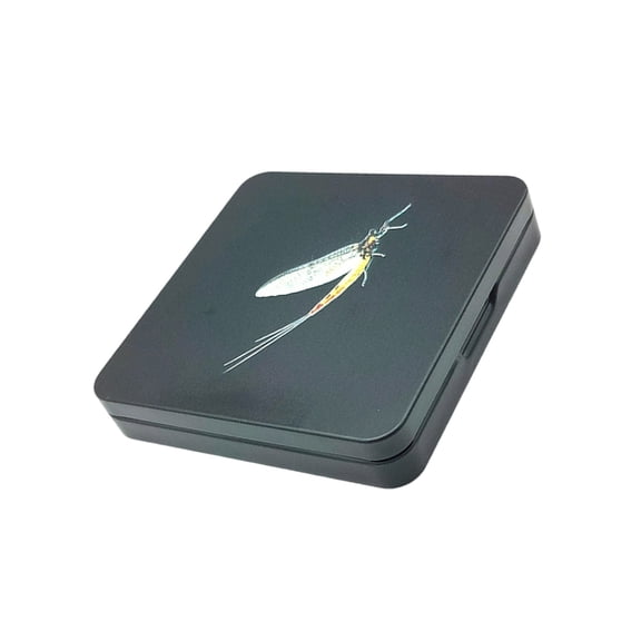 Premium Fishing Hook Keeper Box 16 Slot Hard Wearing Metal Construction For Safe Fly Lure Transportation
