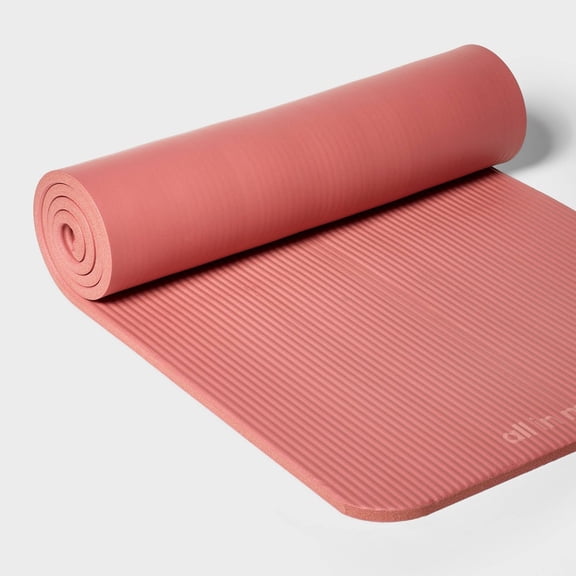 Premium Fitness Yoga Mat 15mm - Nitrile Butadiene Rubber, Solid Pattern