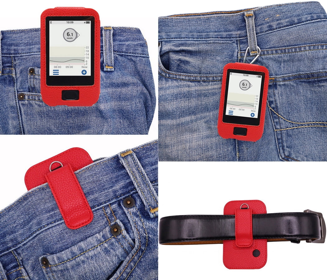 SNK Premium Leather Case, Screen Protector, Belt Clip, Carabiner for ...
