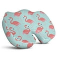 thumbnail image 1 of Premium Flamingo Pattern Memory Foam Seat Cushion Ergonomic Chair Pad for Office Chair, Car, Airplane & Bleachers Sciatica, Tailbone Hip & Back Pain Relief - Chair Cushion for Long Office Workers., 1 of 5