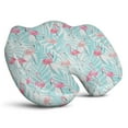 thumbnail image 1 of Premium Flamingo Pattern Memory Foam Seat Cushion Ergonomic Chair Pad for Office Chair, Car, Airplane & Bleachers Sciatica, Tailbone Hip & Back Pain Relief - Chair Cushion for Long Office Workers., 1 of 5