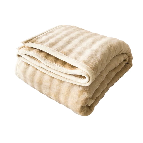 Premium Flannel Fleece Throw Blanket for Couch | Soft, Cozy, Warm, and Breathable with Stylish Striped Design | Perfect for Home Decor, Relaxation, Travel, and Outdoor Use